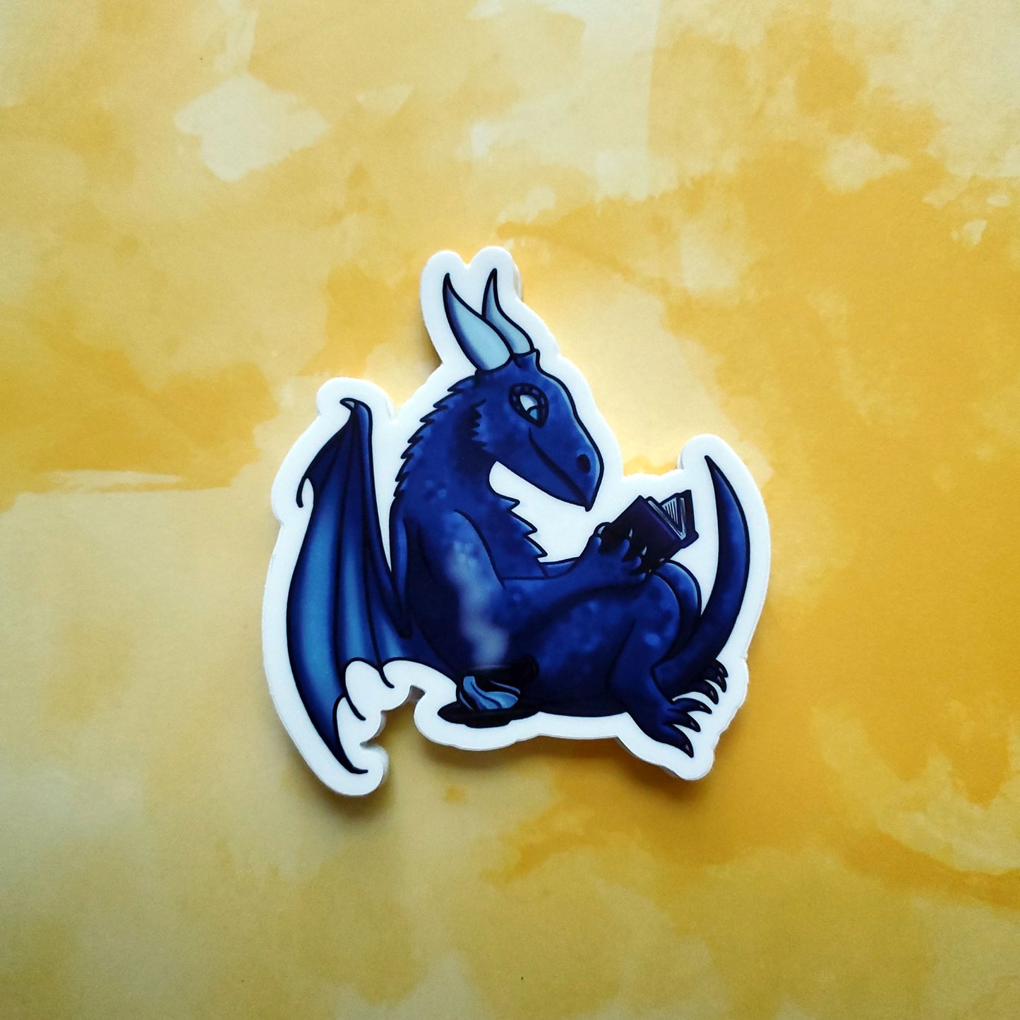 Book Dragon Vinyl Sticker