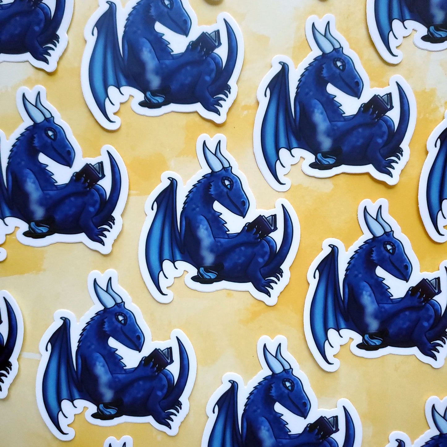 Book Dragon Vinyl Sticker