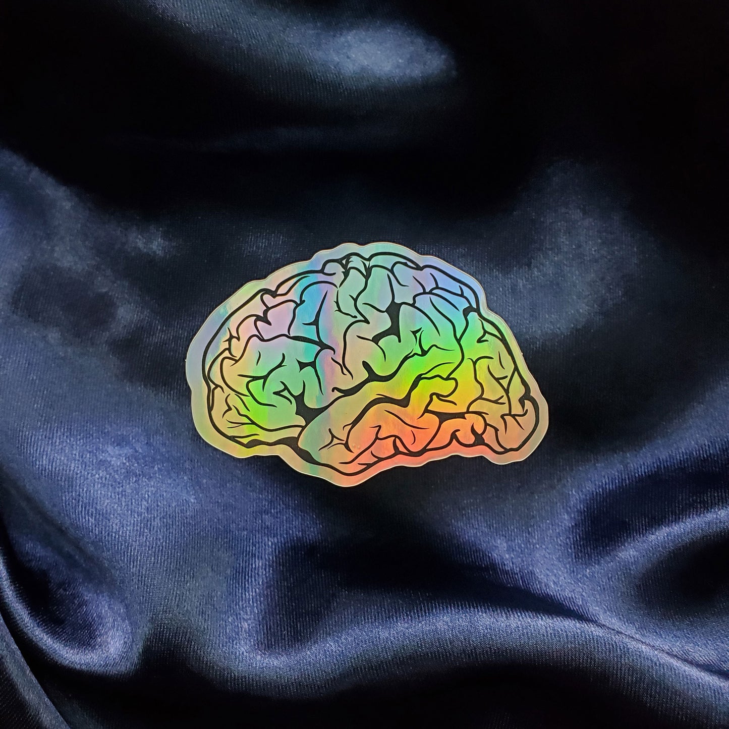 Brain Vibes Holographic Sticker