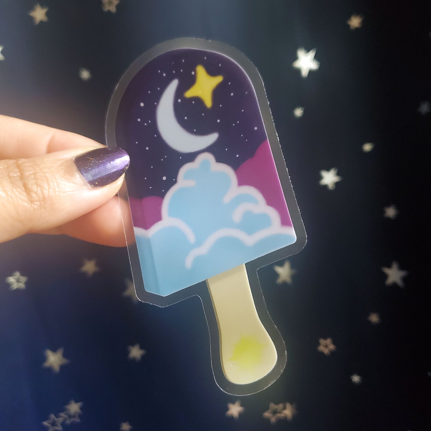 Celestial Popsicle Sticker