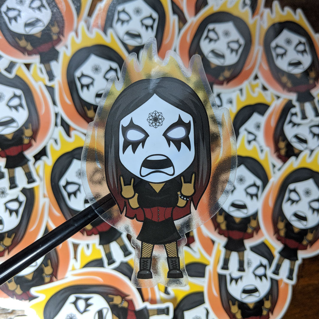 Chibi Kvlt Rage Sticker