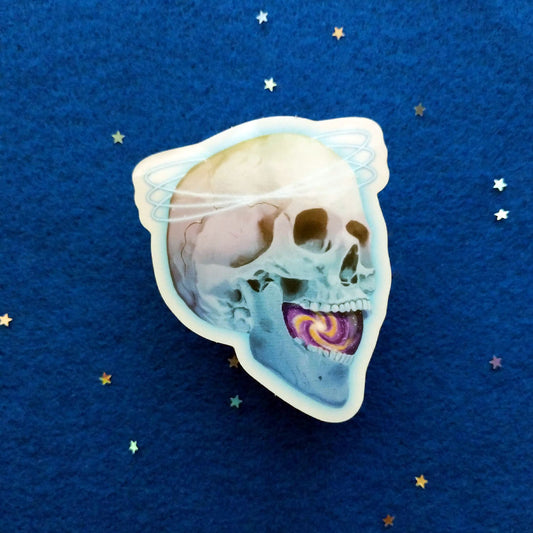 Cosmic Skull Sticker