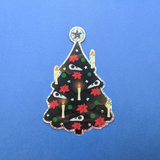 Gothic Christmas Tree Sticker