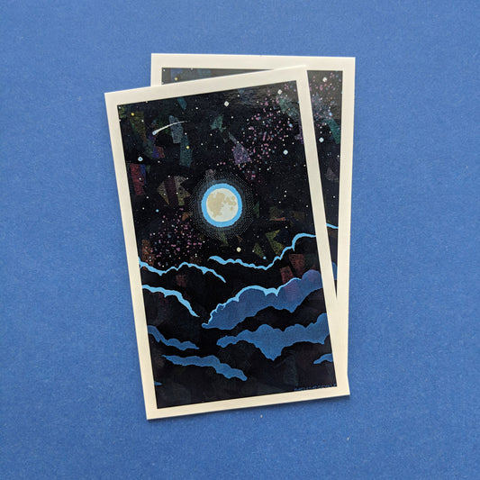 Holographic Magical Night Sky Sticker