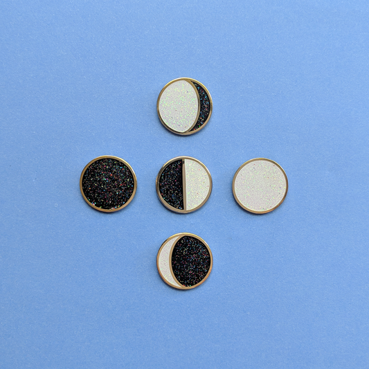 Moon Phases Mini Pins - Limited Edition