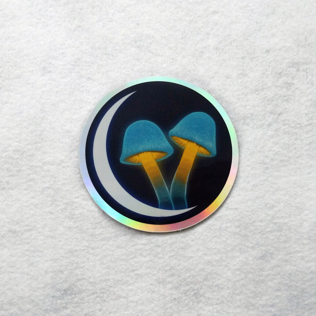 Moon Shrooms Sticker