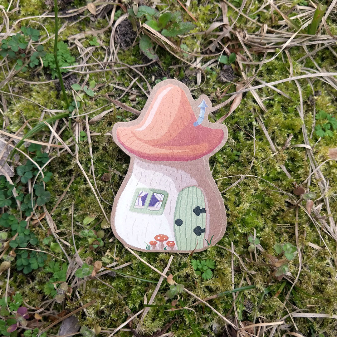 Mushroom House Sticker