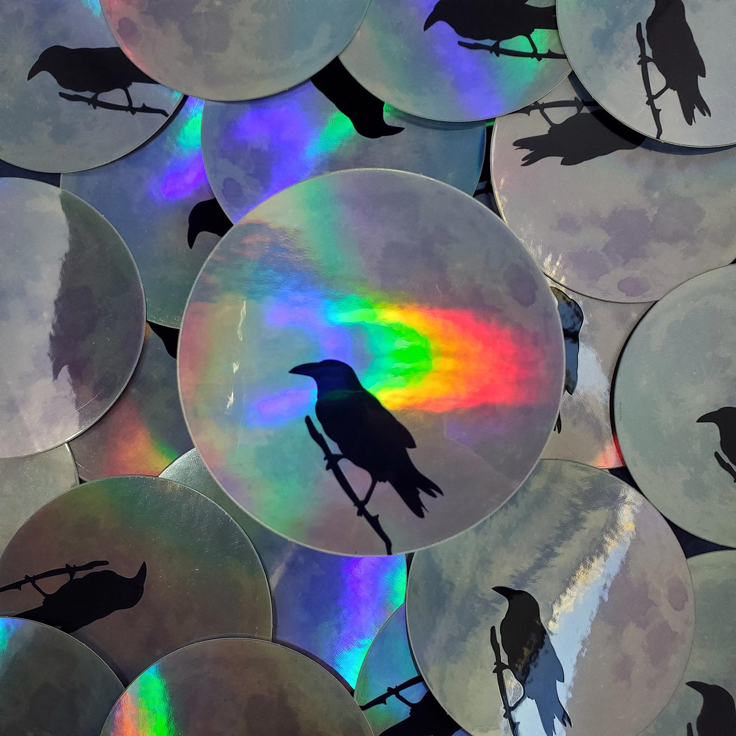 Raven Moon Sticker
