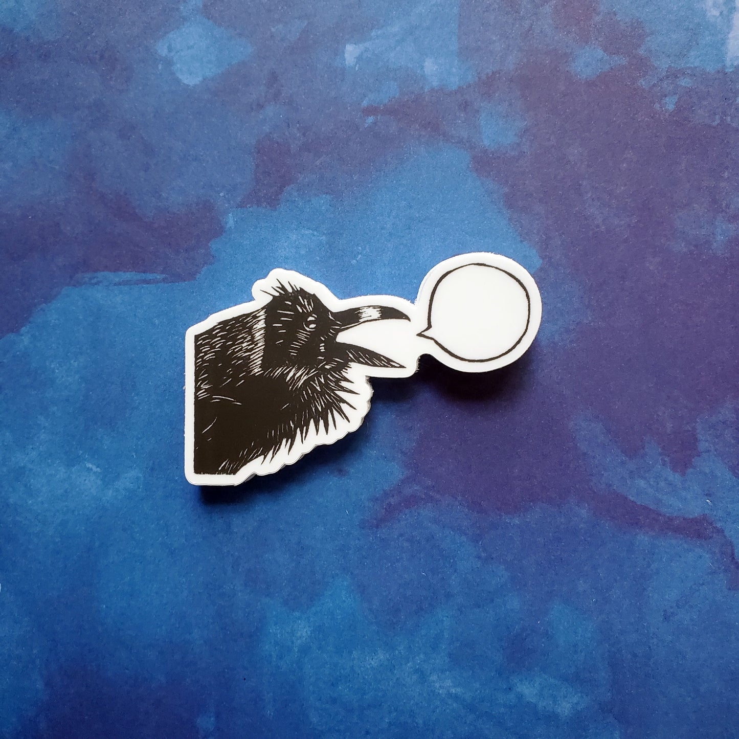 Talking Raven Vinyl Sticker