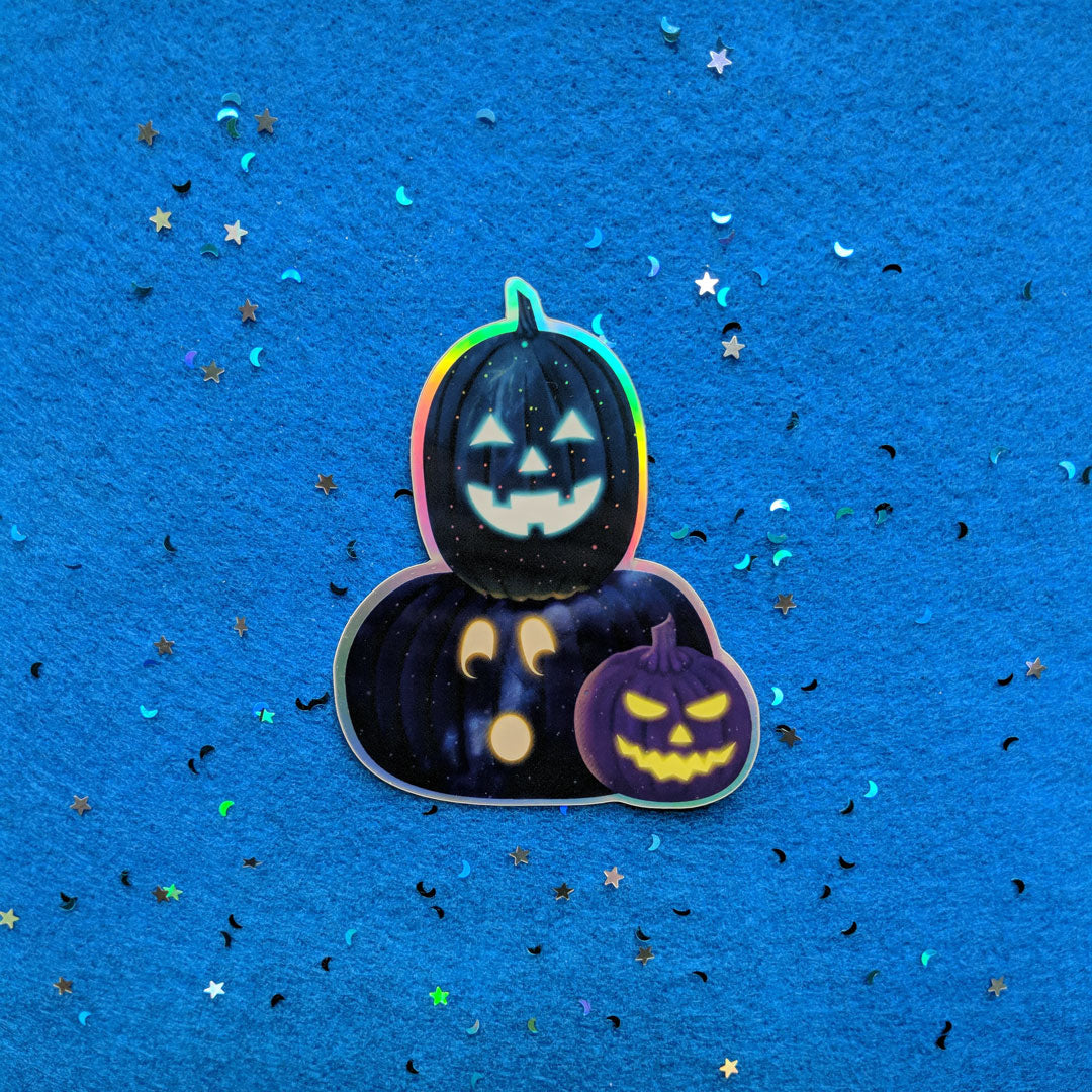 Cosmic Jack-O-Lanterns Sticker