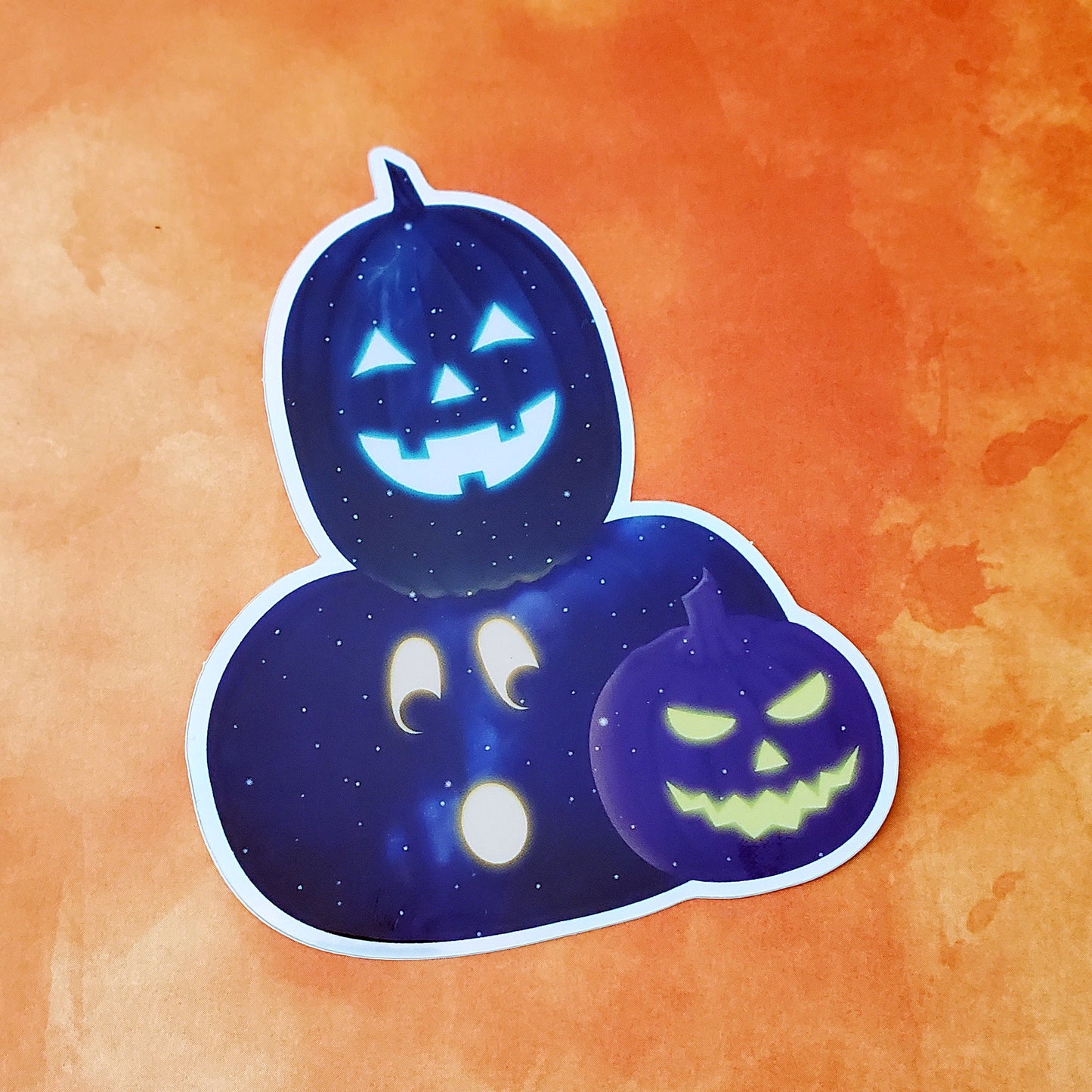 Cosmic Jack-O-Lanterns Sticker