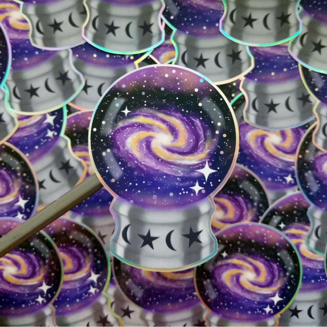 Cosmic Crystal Ball Sticker