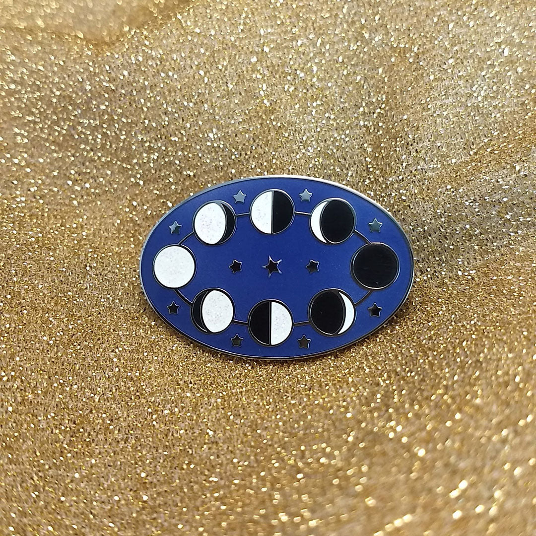 Moon Phases Enamel Pin - Limited Edition